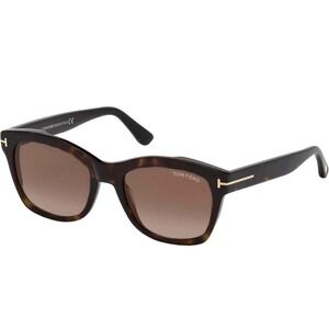 Tom Ford Lauren Brown Cat Eye Ladies Sunglasses FT0614 52F New And Authentic